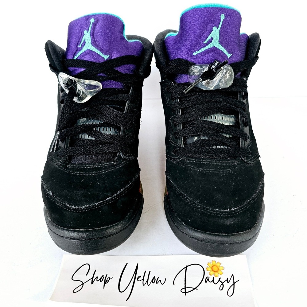 Jordan 5 Retro Top 3 Fire Red Metallic Silver Grape CZ2989-001 Sz 7Y - Sh762.2 - Picture 2 of 9